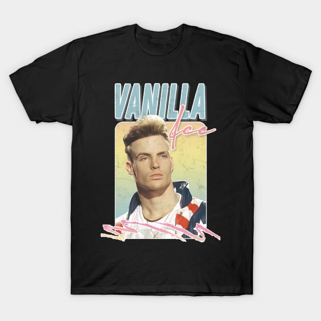 Vanilla Ice / 90s Aesthetic Fan Art Design T-Shirt by DankFutura